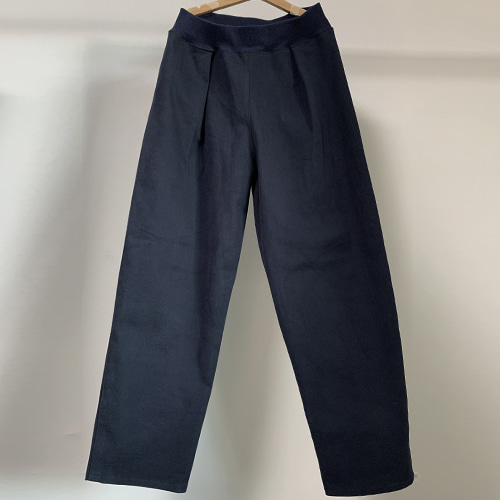 navy cotton pants