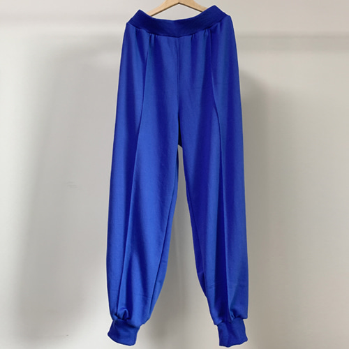 wide jogger pants blue
