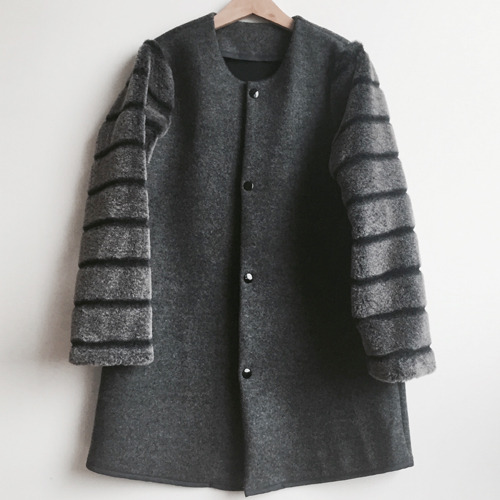 wool &amp; fur coat 품절